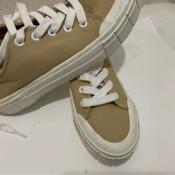 Maj Pole Tan white  Fran Sneakers - Size 9 - Picture 7 of 9